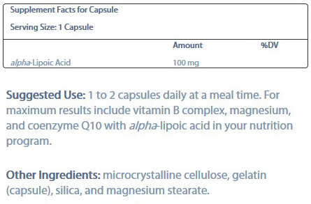 SN Alpha Lipoic Acid 100mg 30 hylki - Image 3