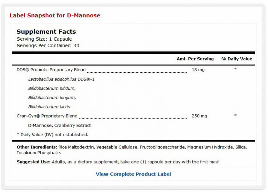 Mercola D-Mannose - Image 2