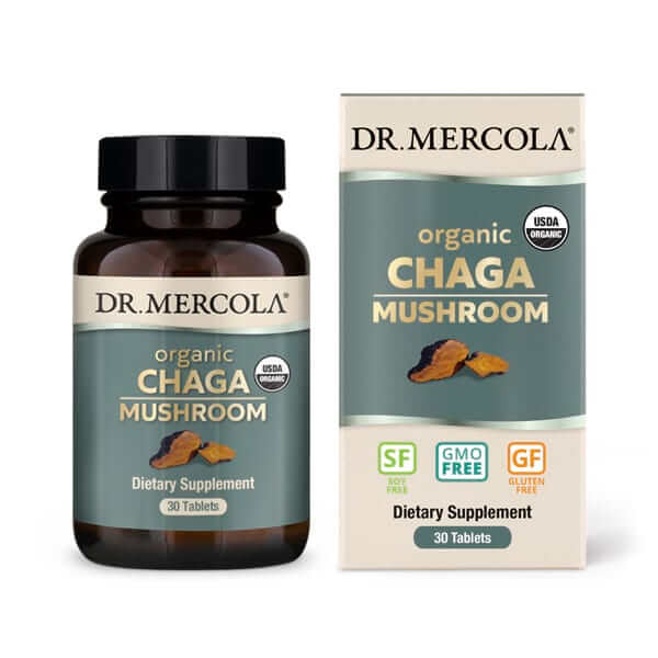 Mercola lífrænn chaga sveppur 30töflur