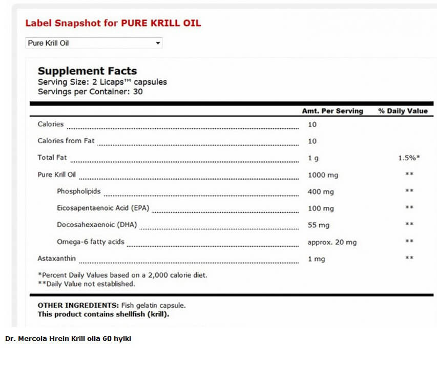 Mercola Krill olía 60 hylki - Image 3