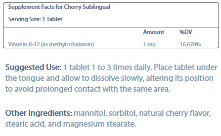 SN B12 Methylcobalamin 60töflur - Image 2