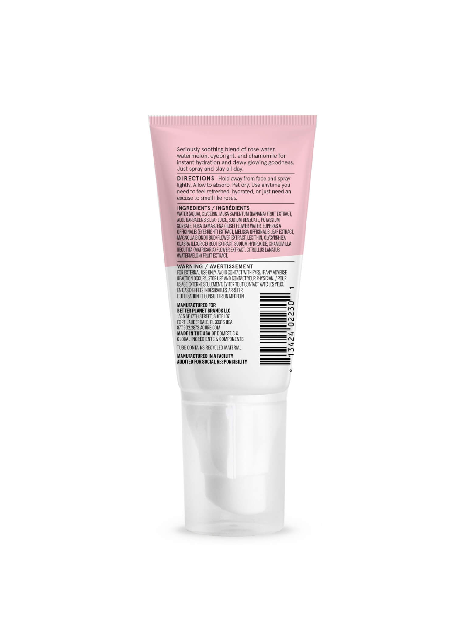 Acure Seriously Soothing Superfine Mist - Image 2