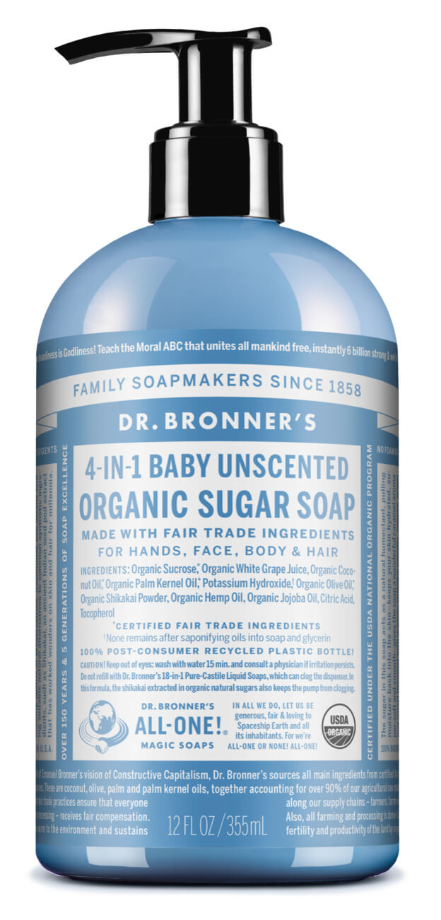 Bronners hand og líkamssápa -lyktarlaust