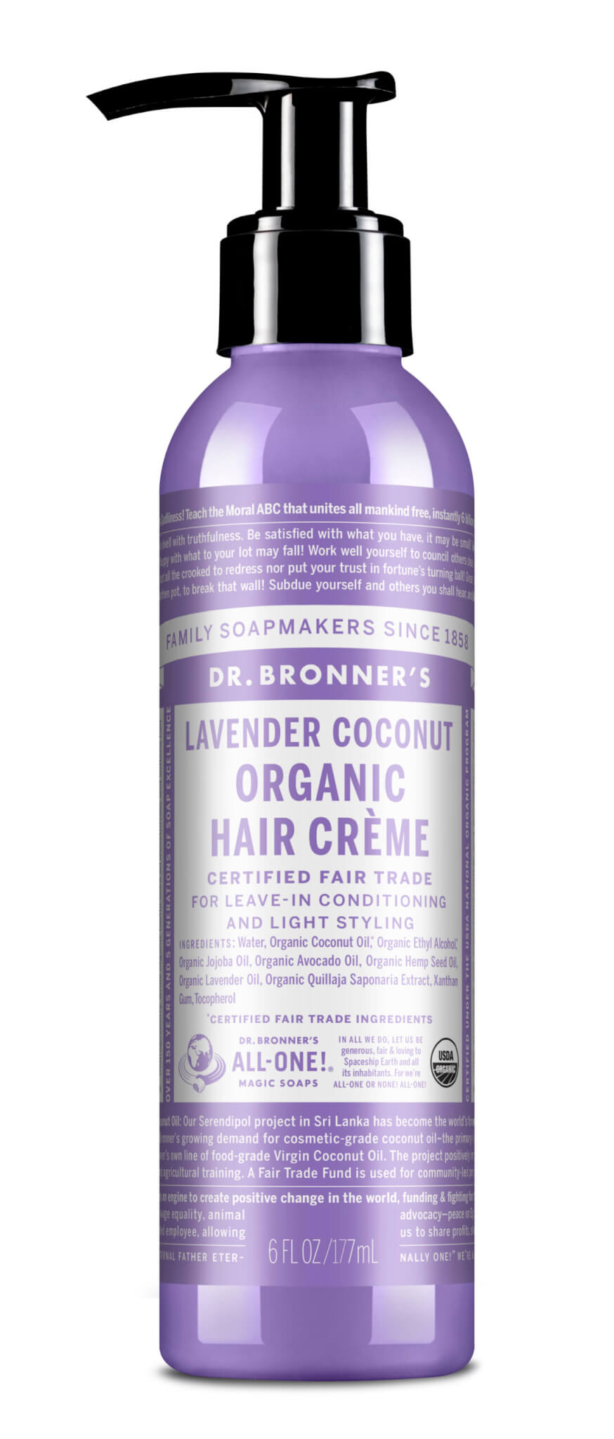 Bronners lífrænt hárkrem -lavender