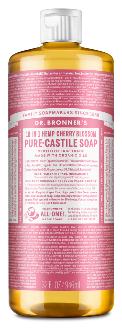 Bronners lífræn sápa - 946ml cherry blos