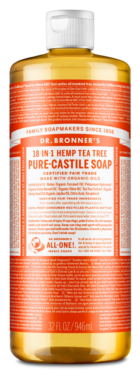 Bronners lífræn sápa - 946ml tea tree