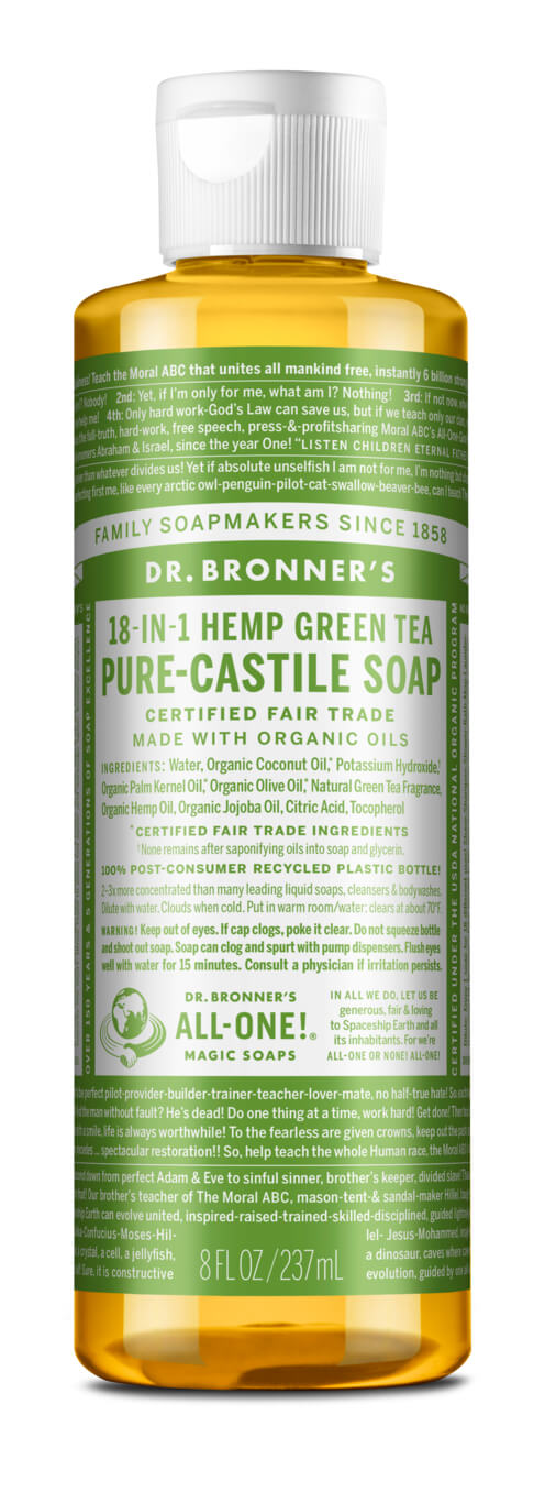 Bronners lífræn sápa - 237ml green tea