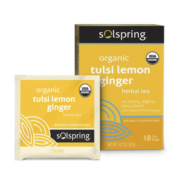 Solspring tulsi, lemon, ginger te