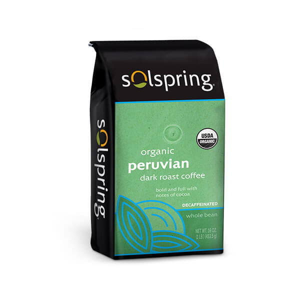 Solspring lífrænt kaffi Peru dark roast
