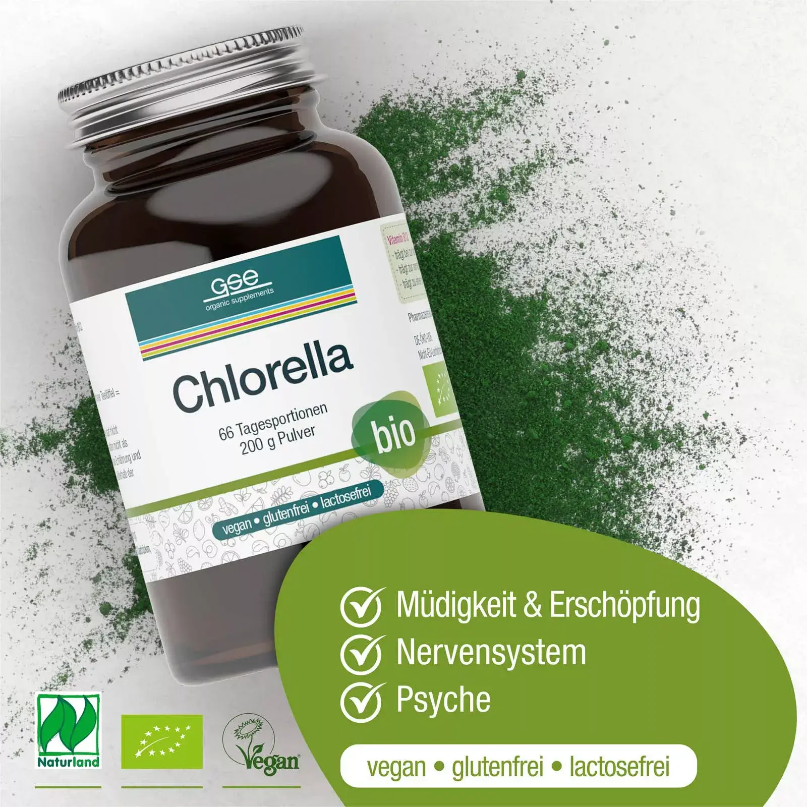 GSE Chlorella duft 200gr - Image 2