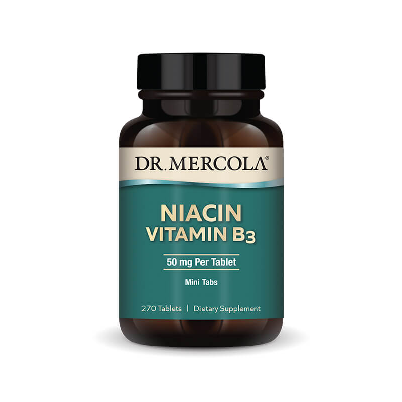 Mercola Niacin B-3 50mg 3mán