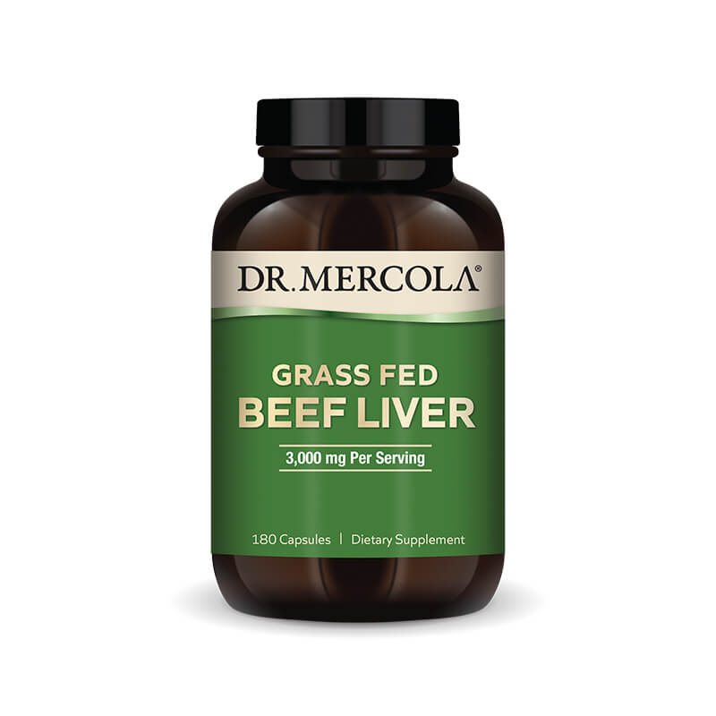 Mercola Grass Fed Beef liver 180hylki