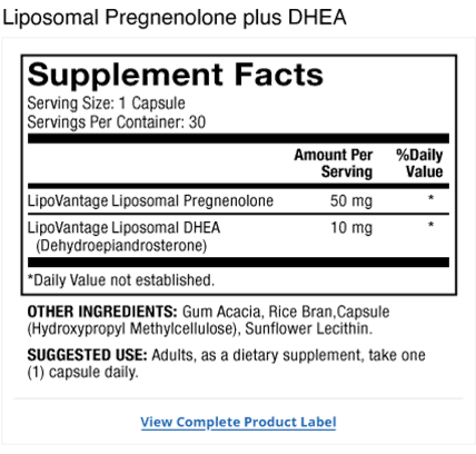 Mercola Pregnenolone + Dhea 30 hylki - Image 2
