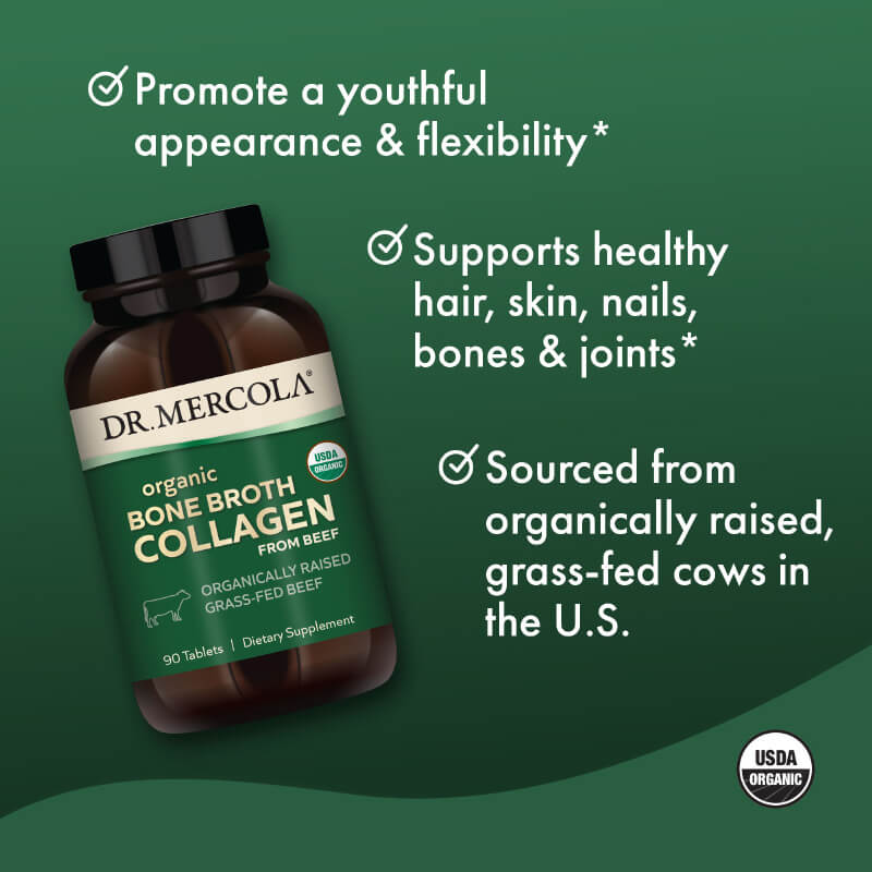 Mercola Bone Broth Collagen 90töflur - Image 3