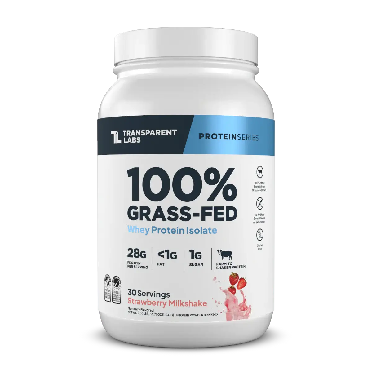 TL Grass-Fed WPI Strawberry Milkshake1kg