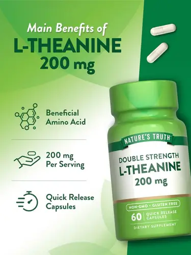 NT L-Theanine 200mg 60hylki - Image 4