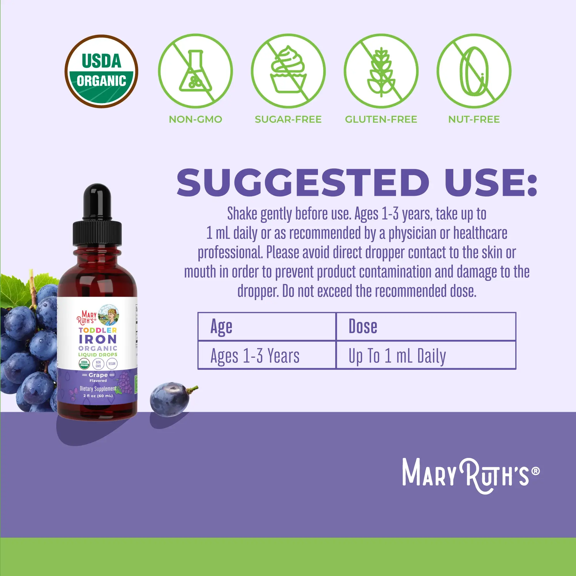 MR Toddler Iron Organic drops 30ml - Image 3