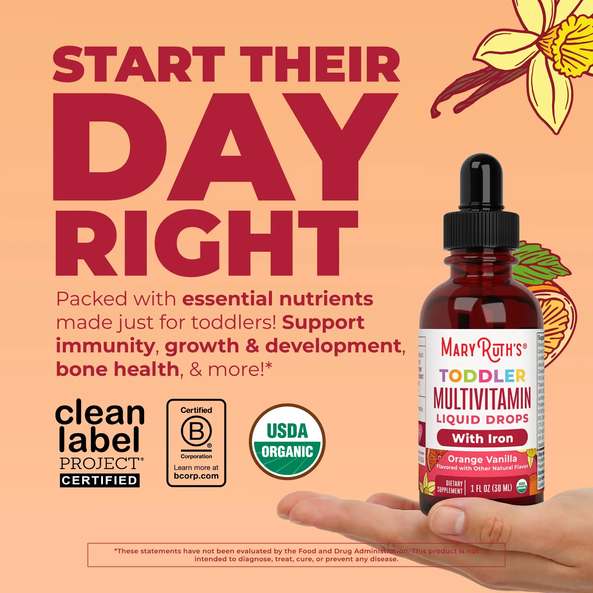 MR Toddler Multivit drops w/Iron 30ml - Image 2