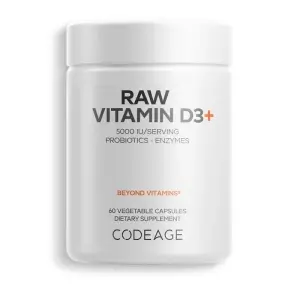 Codeage Raw Vitamin D3 60 hylki